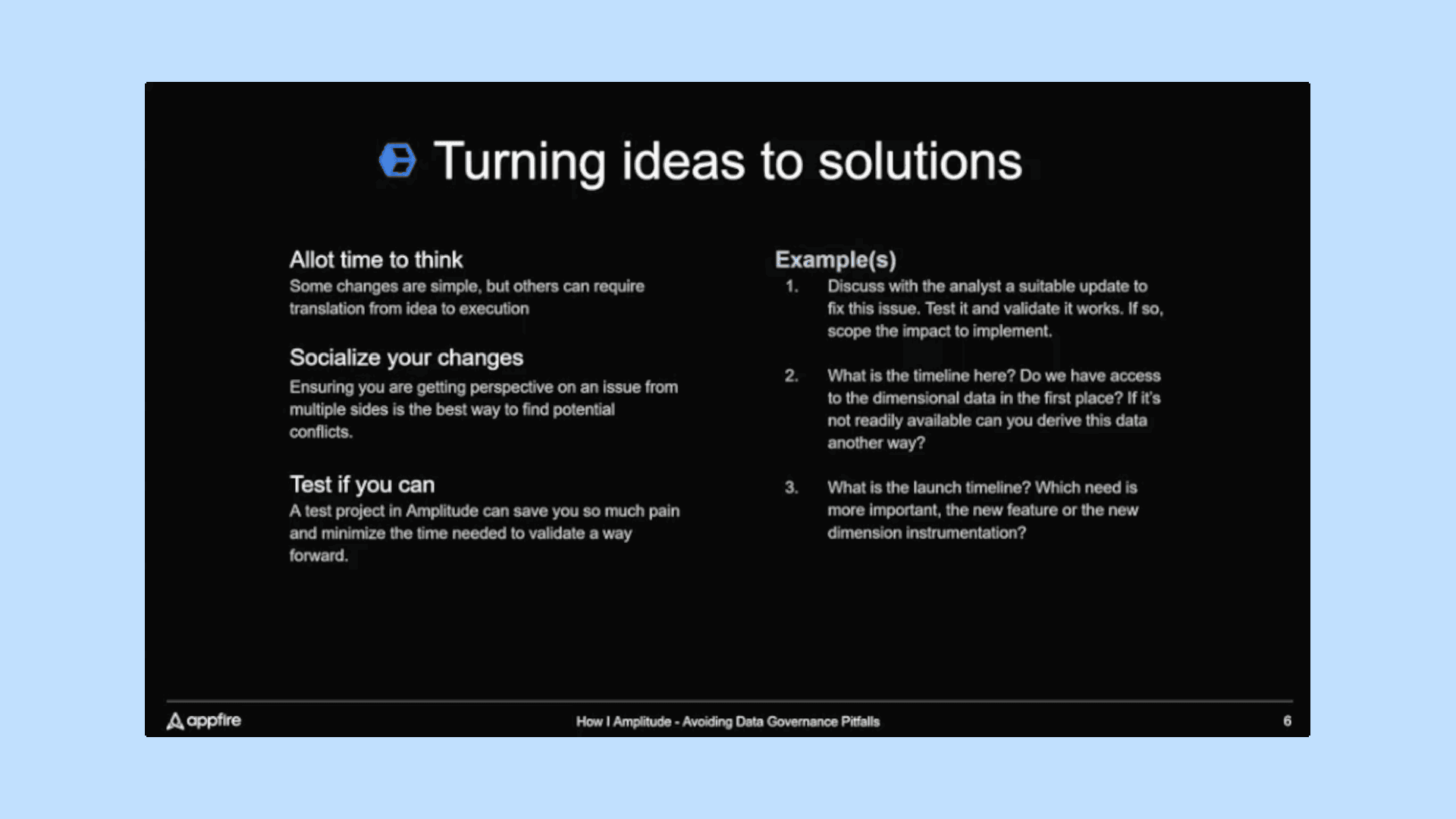 Turning ideas into solutions