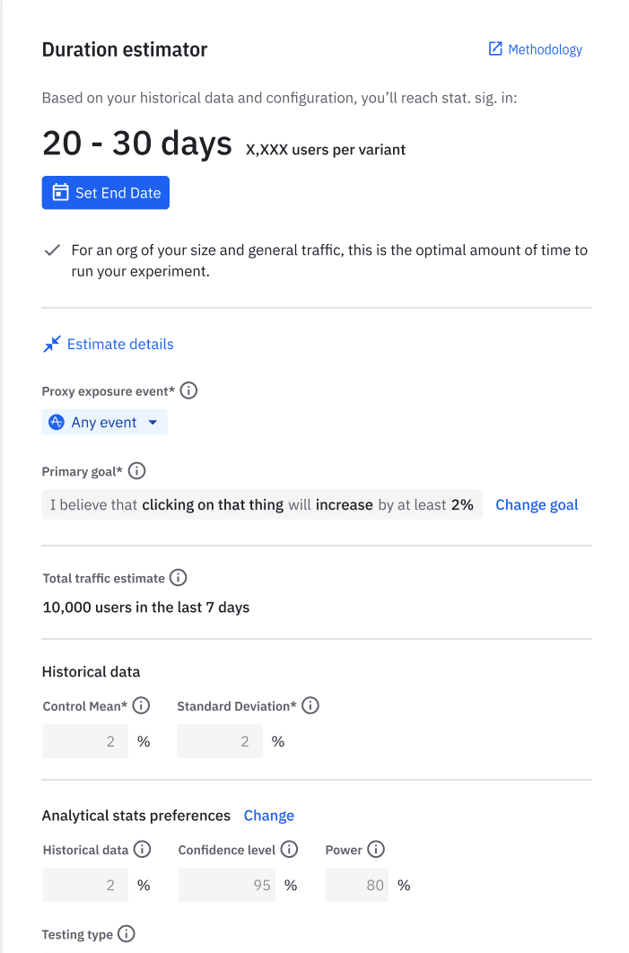 Build accurate experiment roadmaps based on your historical data in Amplitude