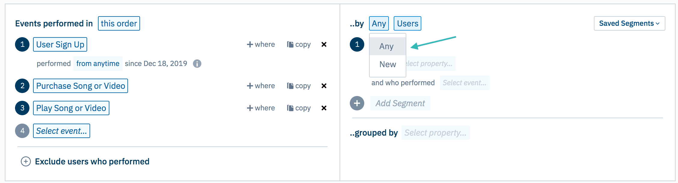 Amplitude Funnel Analysis Select Users