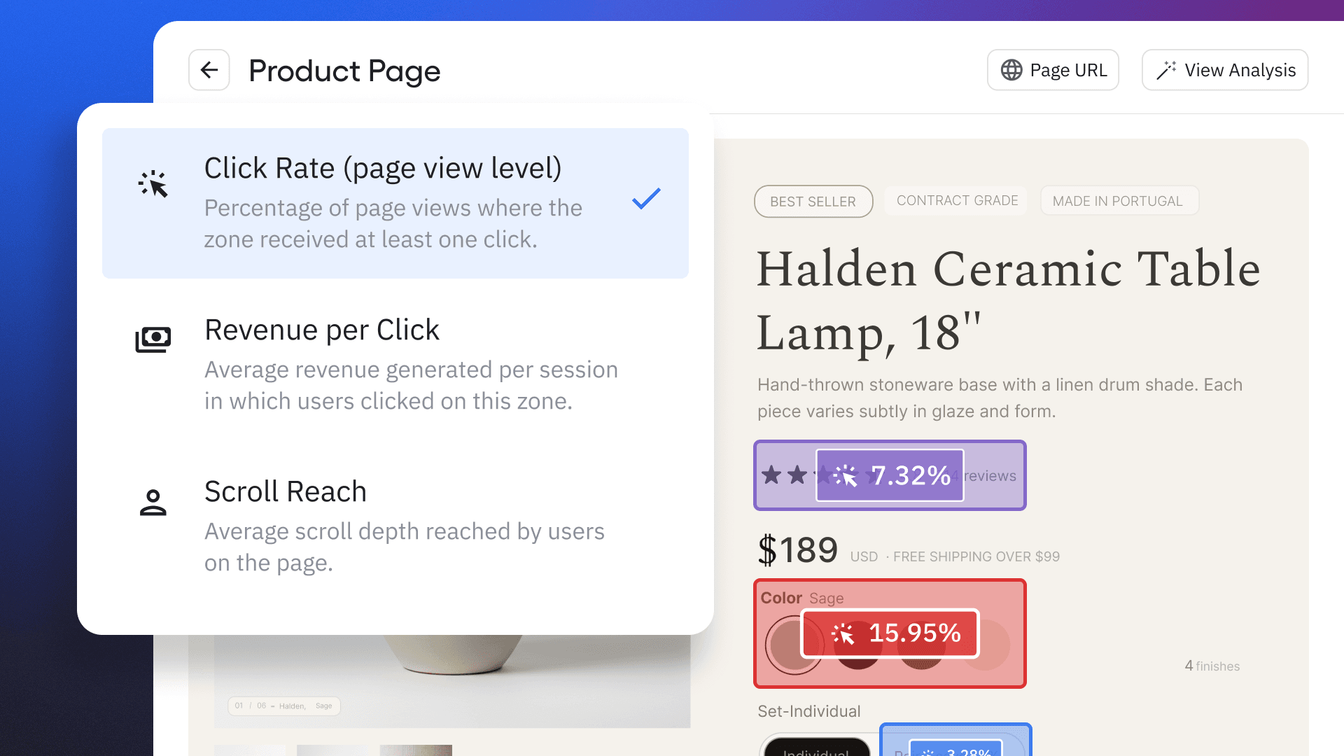 Amplitude Zoning Insights product screen