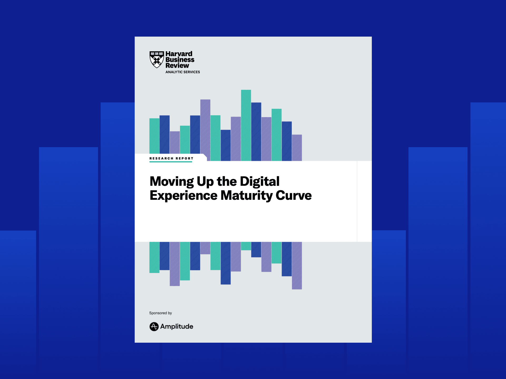 Harvard Business Review report cover about digital experience maturity
