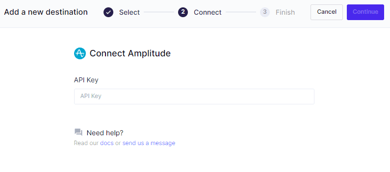 Amplitude destination - Hightouch