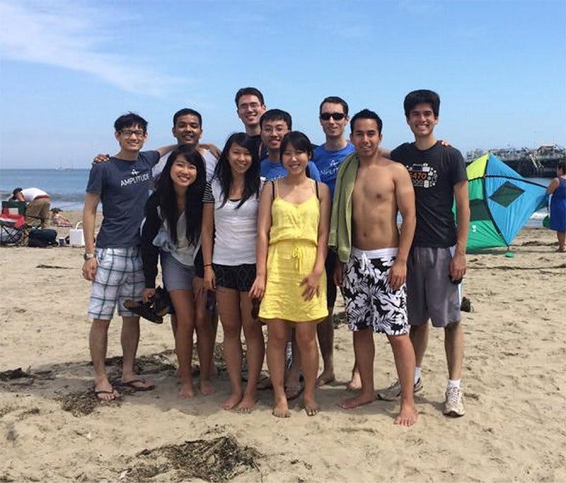 Team retreat in Santa Cruz a couple months after joining the team!