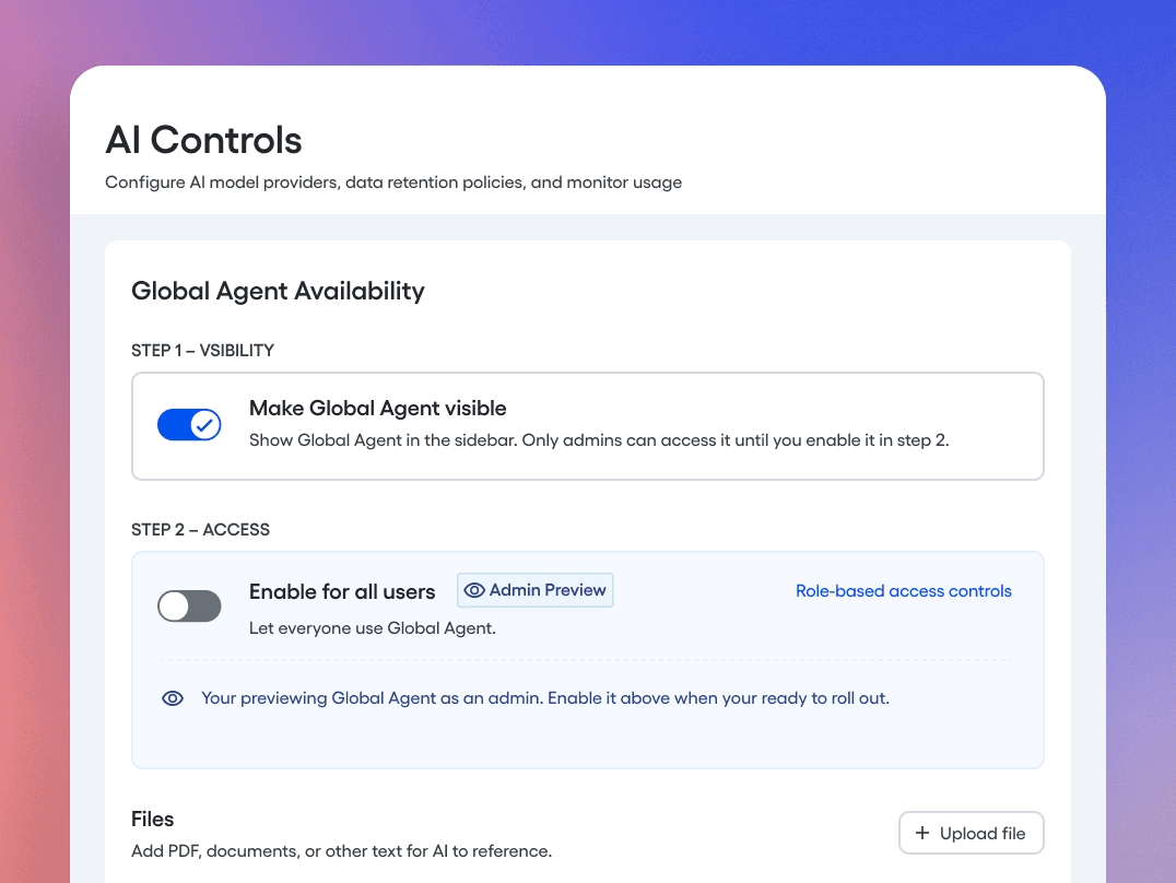 AI governance and security controls