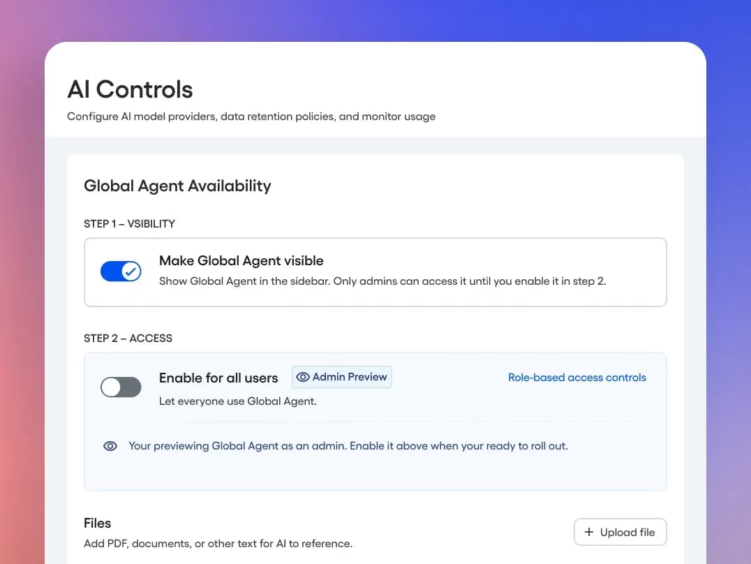AI governance and security controls