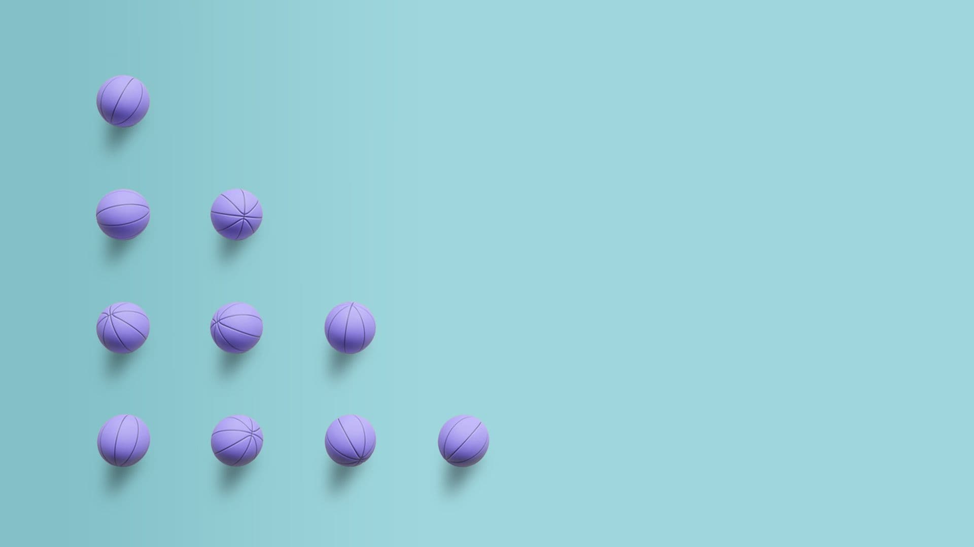 what is a bounce rate blog post illustration - basketball shapes
