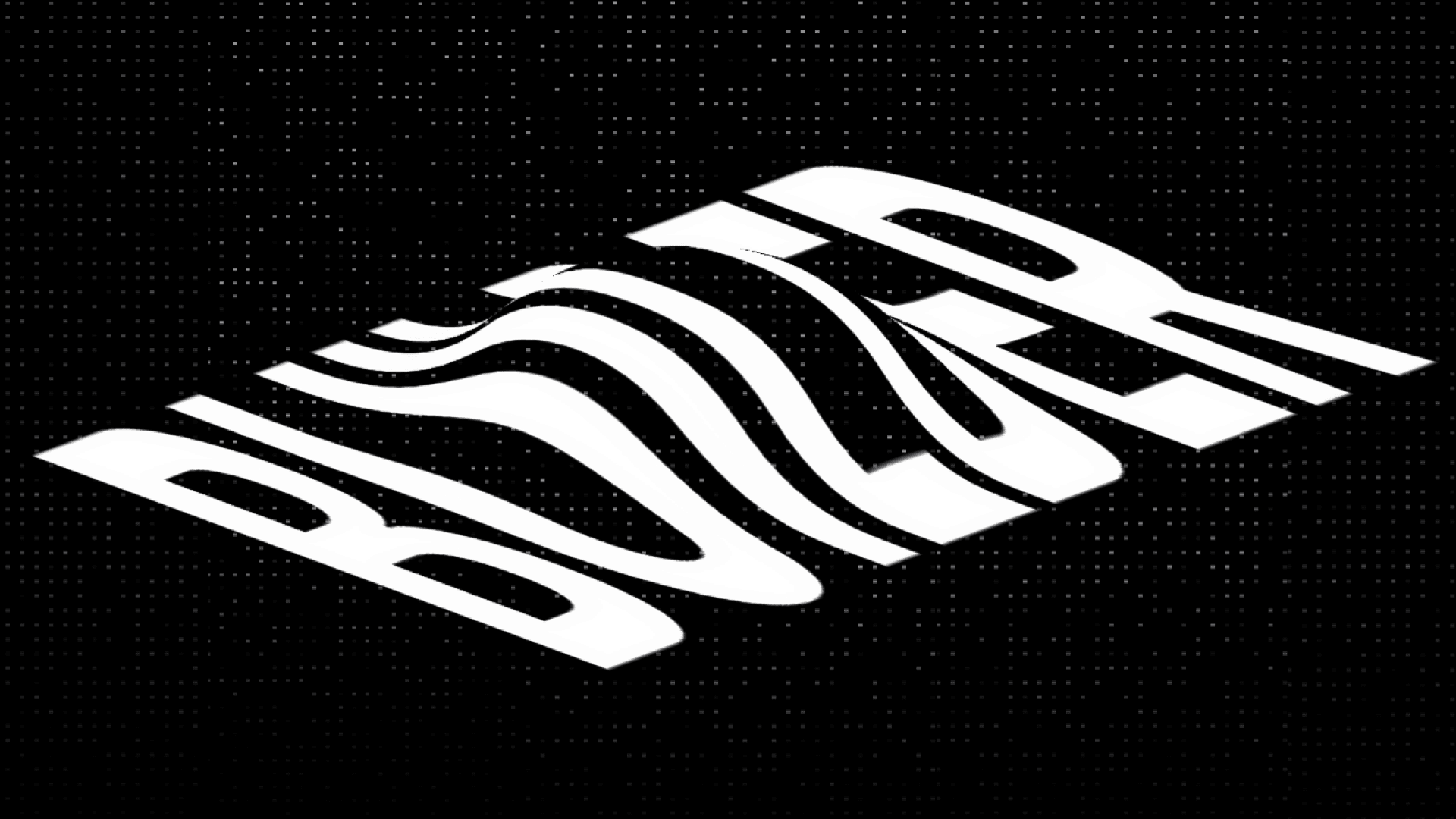 The word "builder" with a vibe-coded bubble distortion in the middle