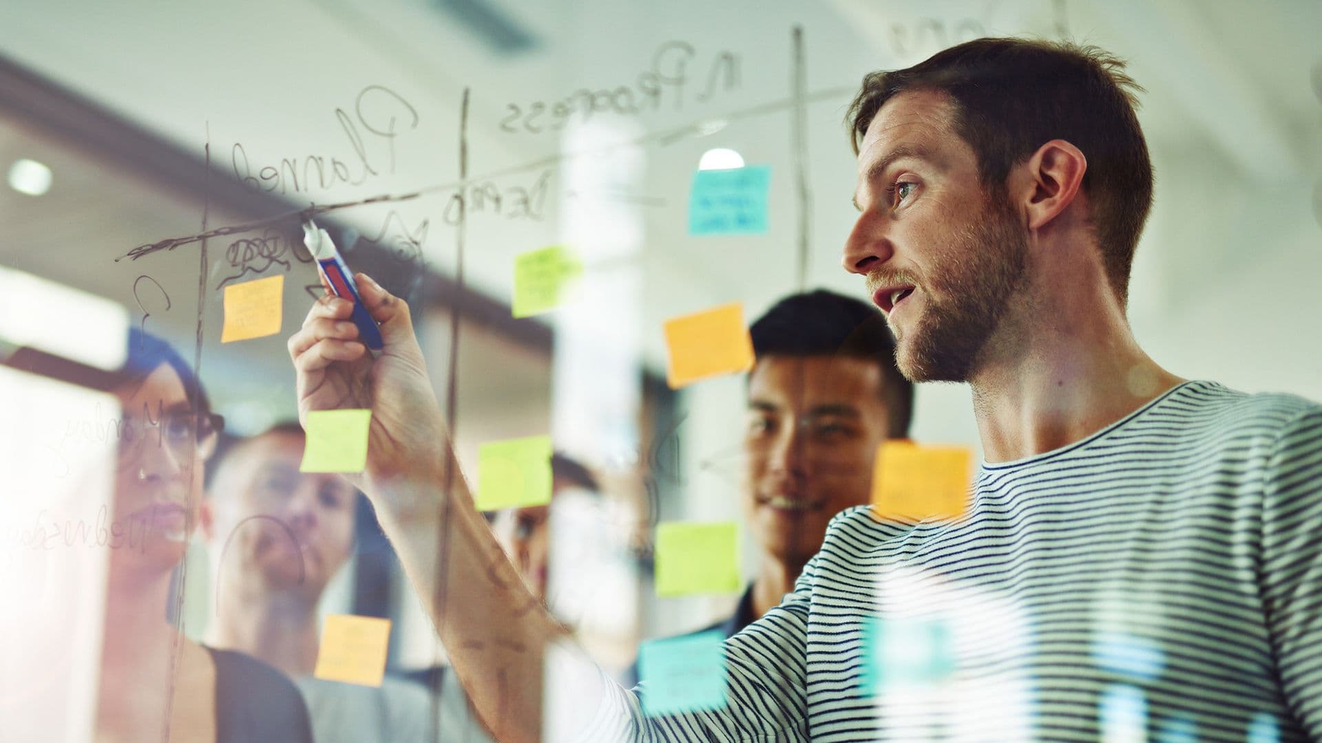A team using product discovery techniques