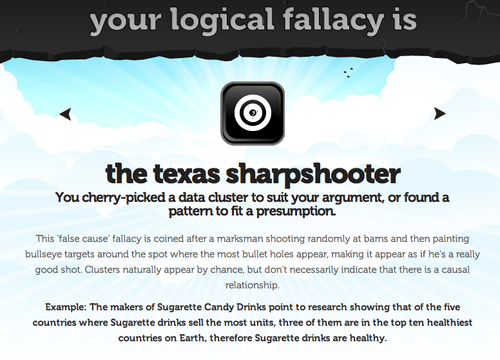 texas sharpshooter logical fallacy