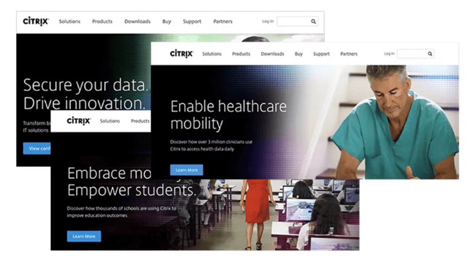 Homepage personalization by Citrix.