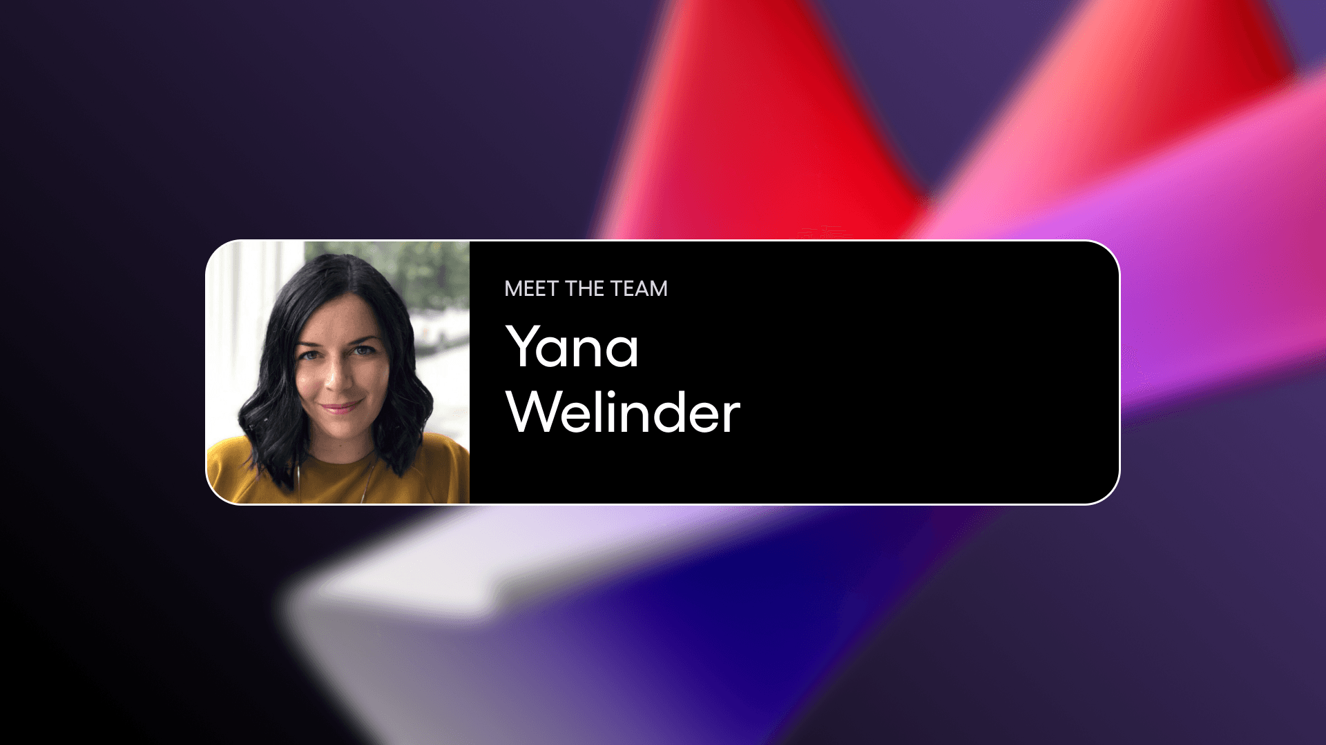 Meet Yana Welinder, new addition to Amplitude