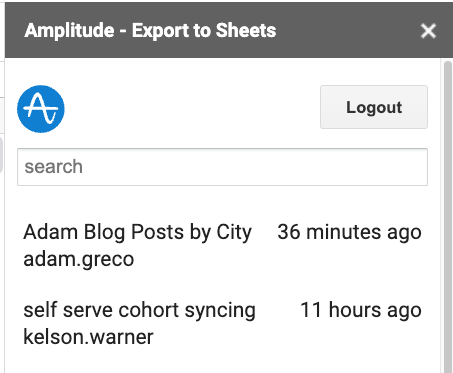 Amplitude Google Sheets Add-on-6