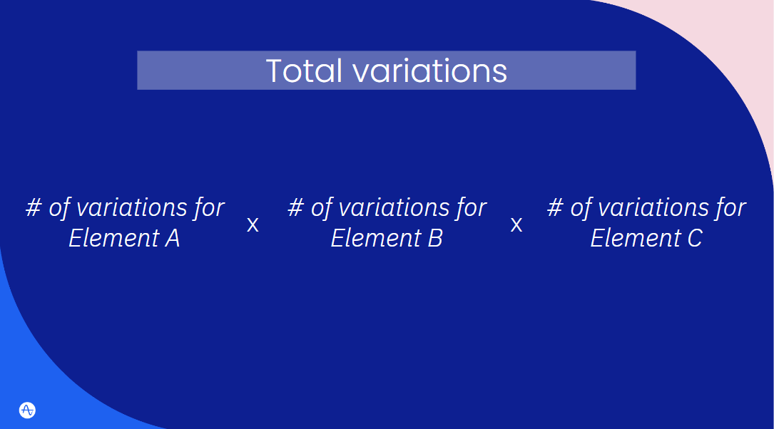 multivariate total number of variations forumla - total variations - graphic