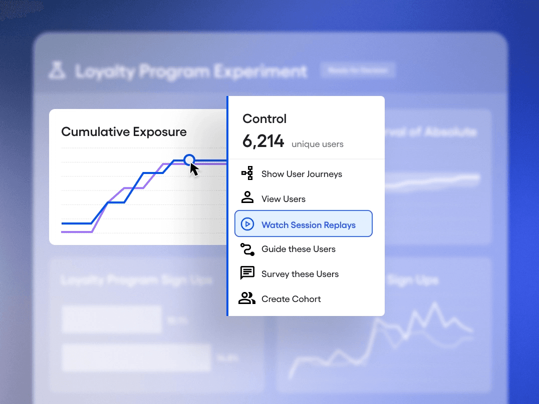 Sitzungsaufzeichnungen im Rahmen eines Tests.