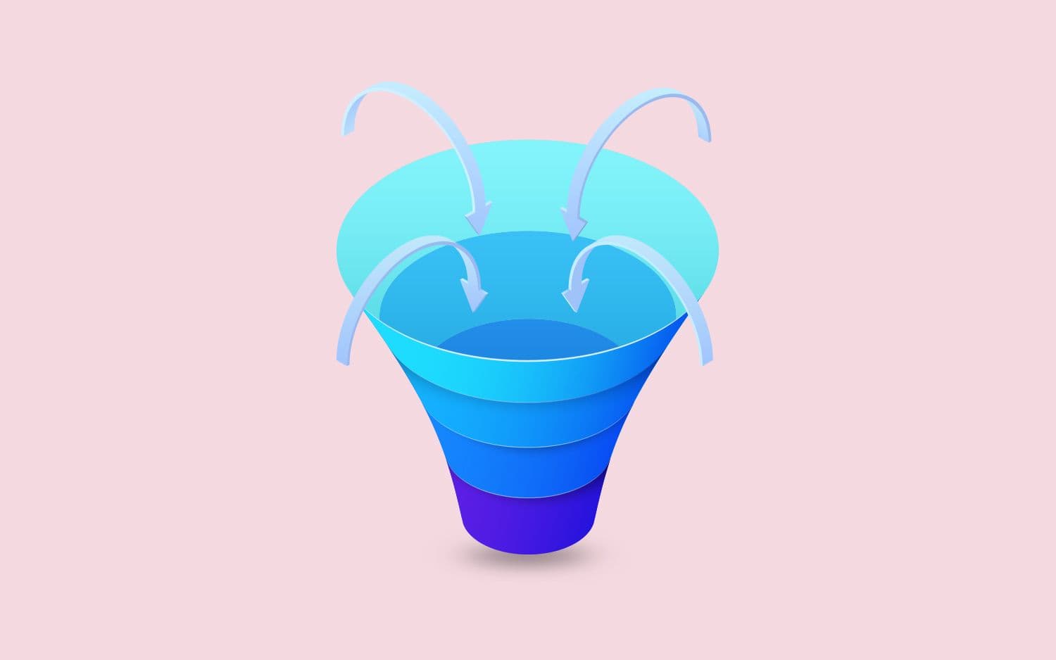 Image of a funnel being filled
