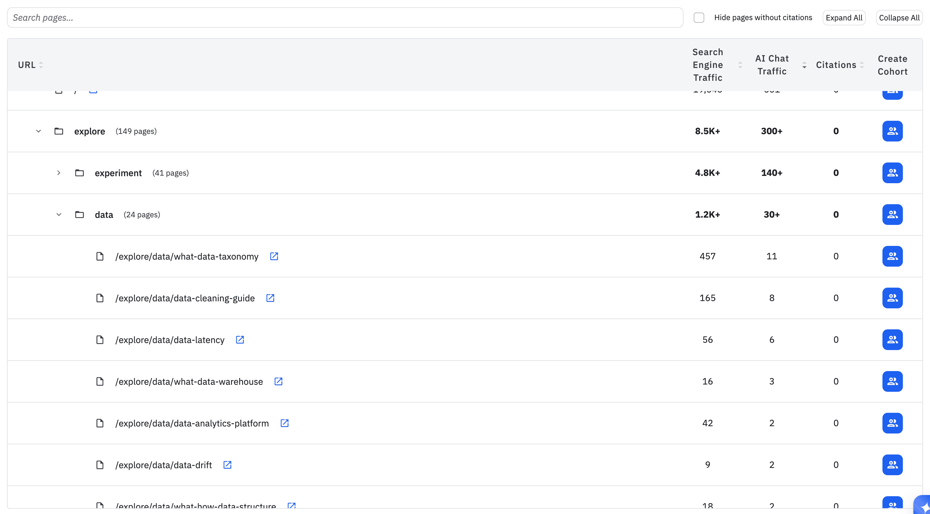 AI Visibility - analyze AI chat traffic