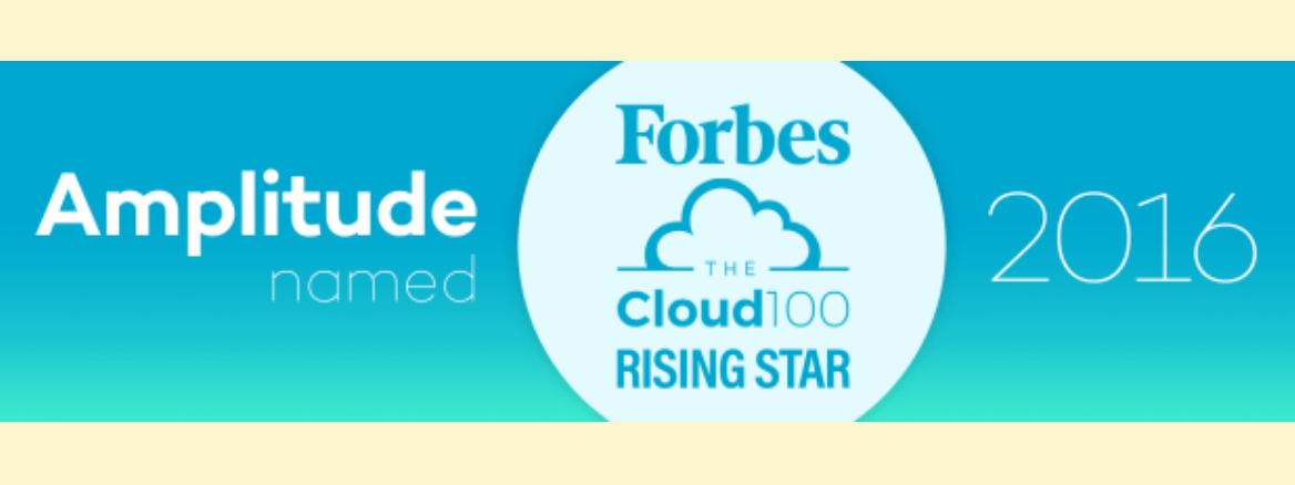 Amplitude Named Forbes 2016 Cloud 100: Rising Star