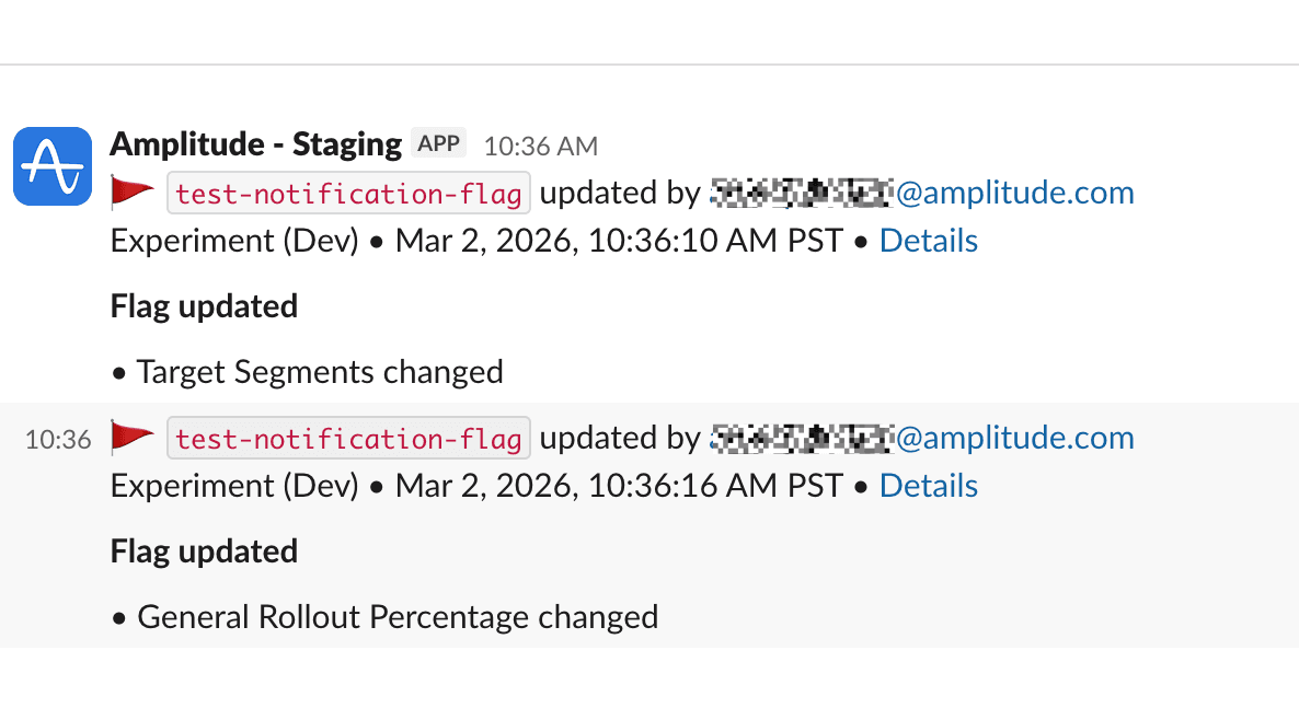 Experiment Change Alerts Improvements