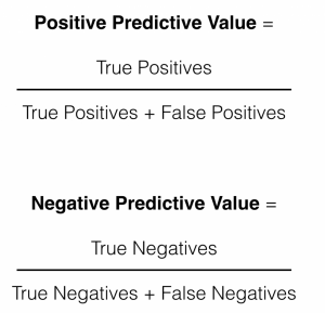 positive predictive value