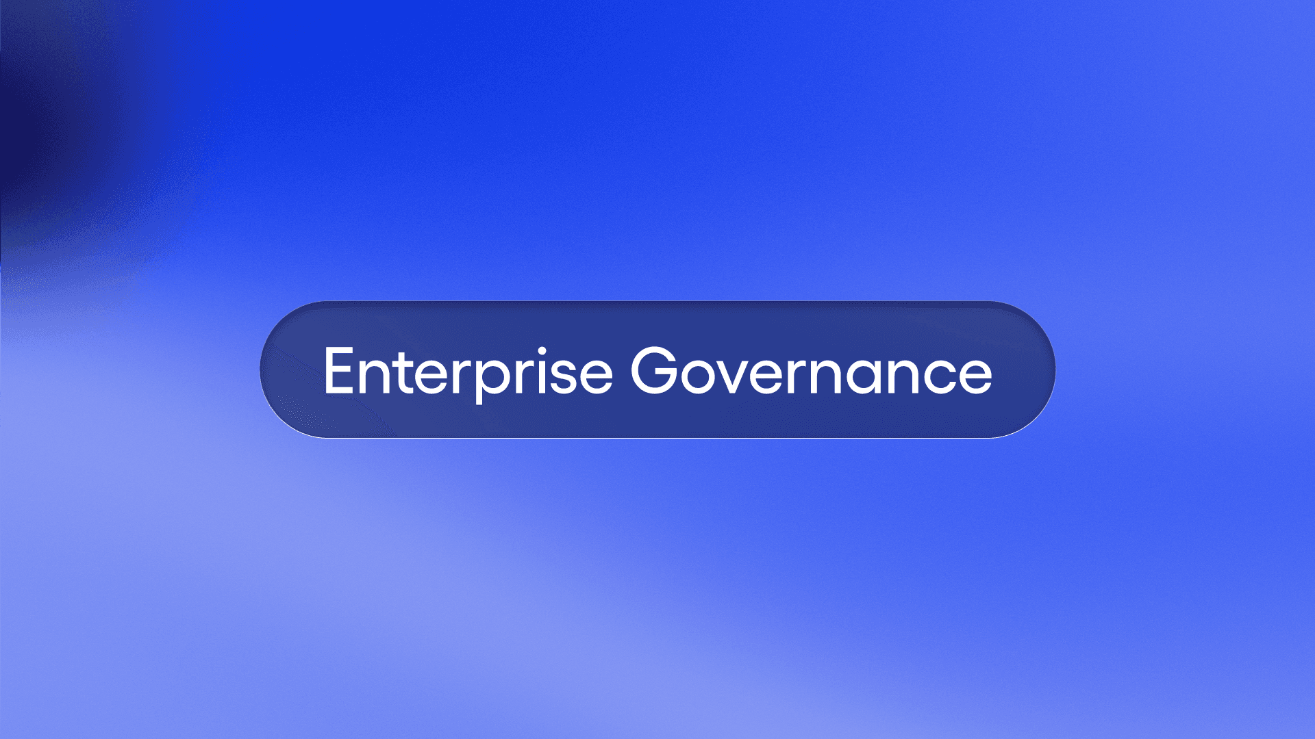 Enterprise governance