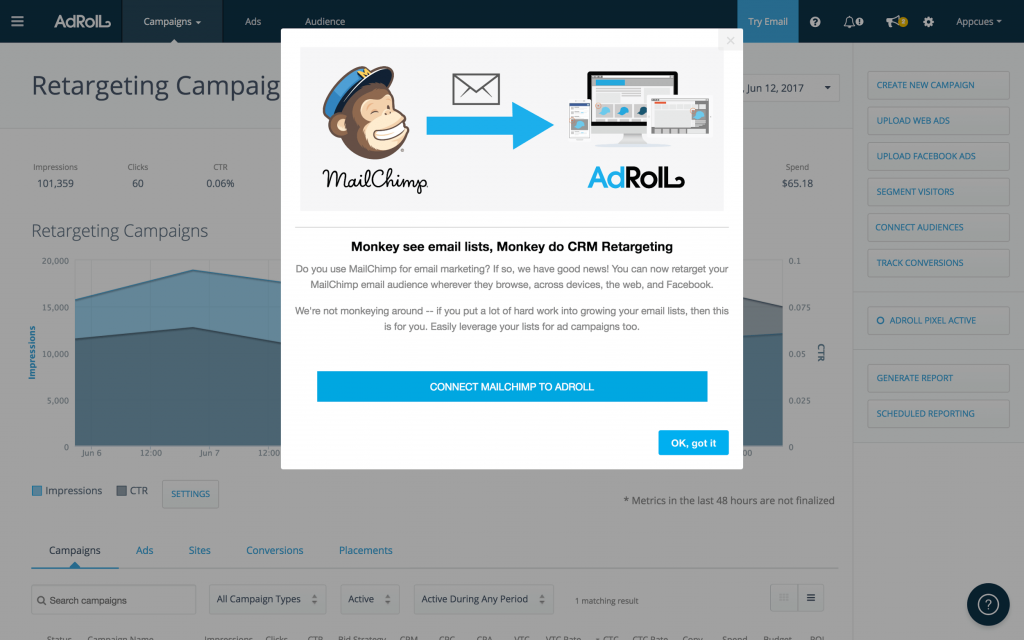 personalized-user-onboarding-example-adroll