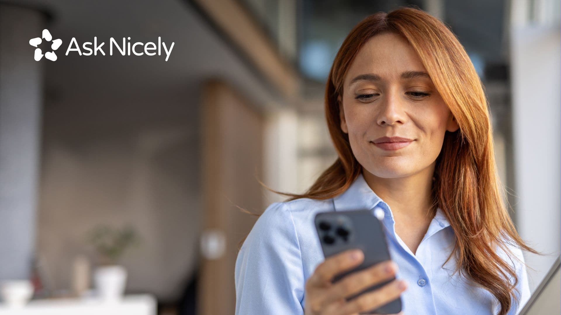 Woman looking at phone