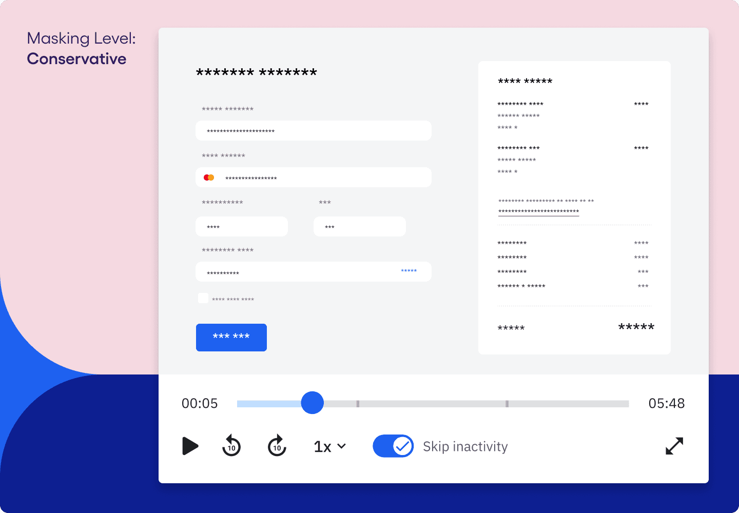 Session Replay privacy settings