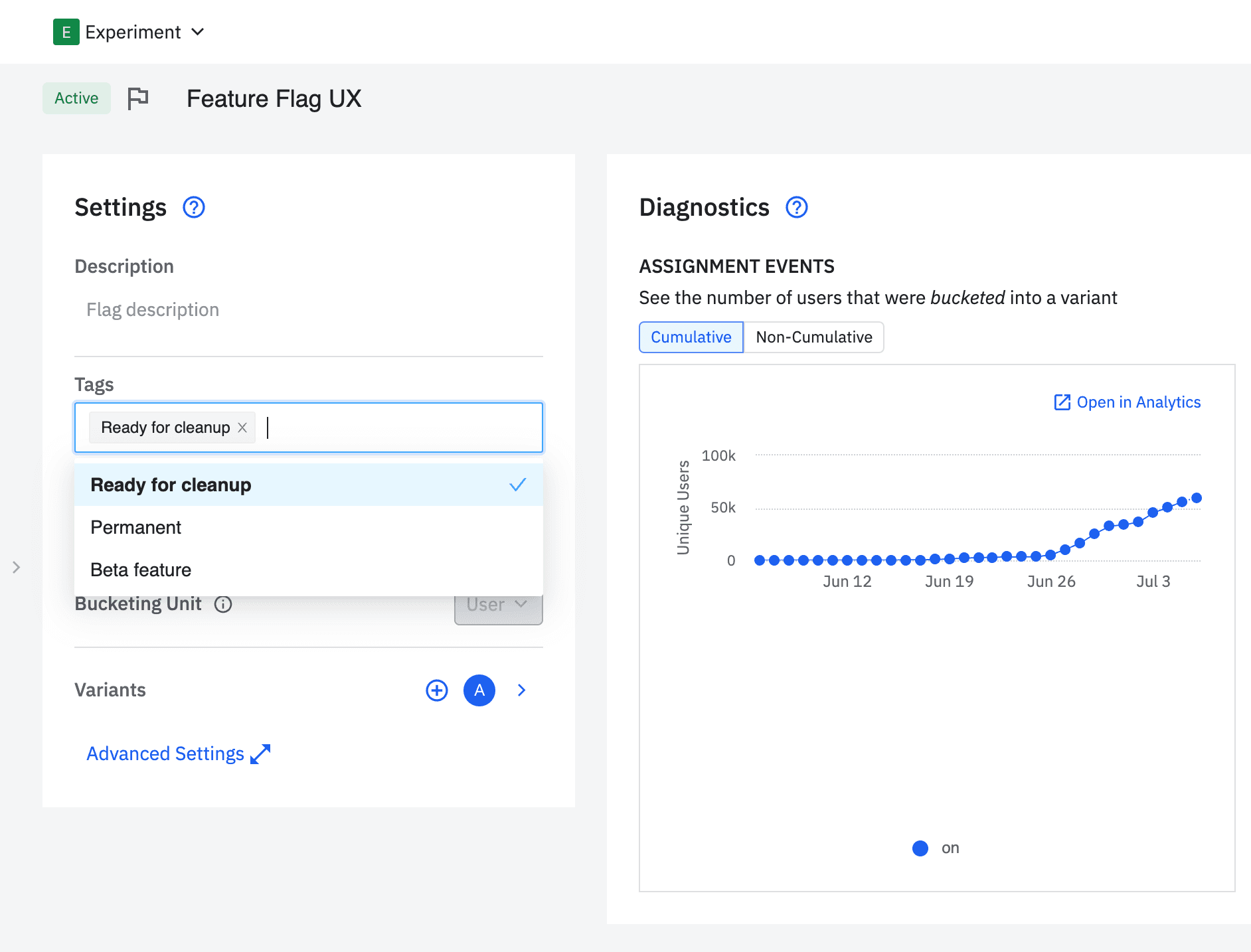 Define tags for every flag and experiment for easier program management