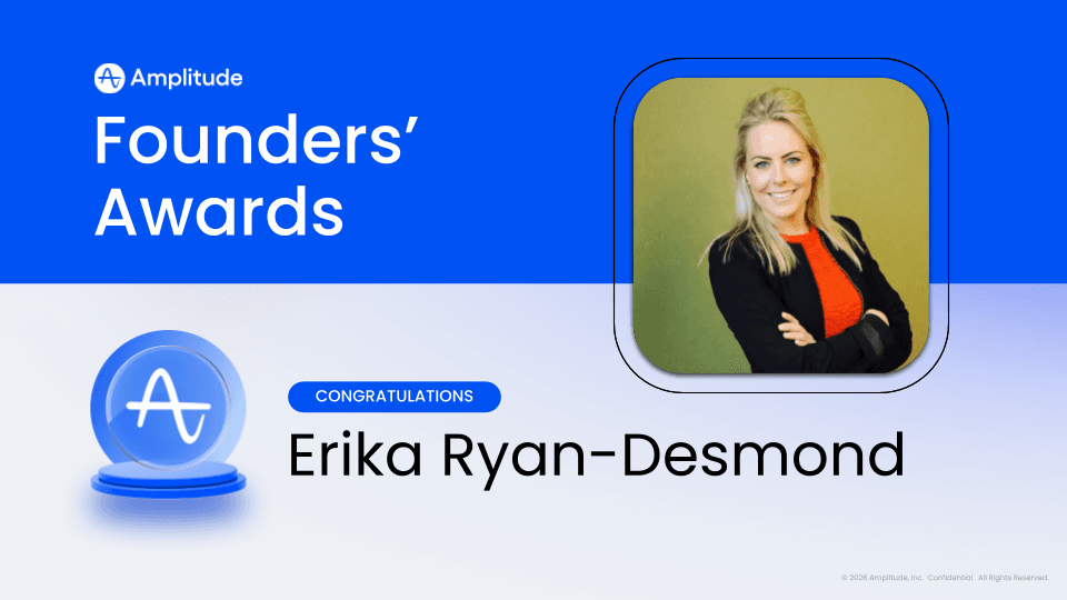 Founders' Awards certificate featuring Erika Ryan-Desmond's headshot.