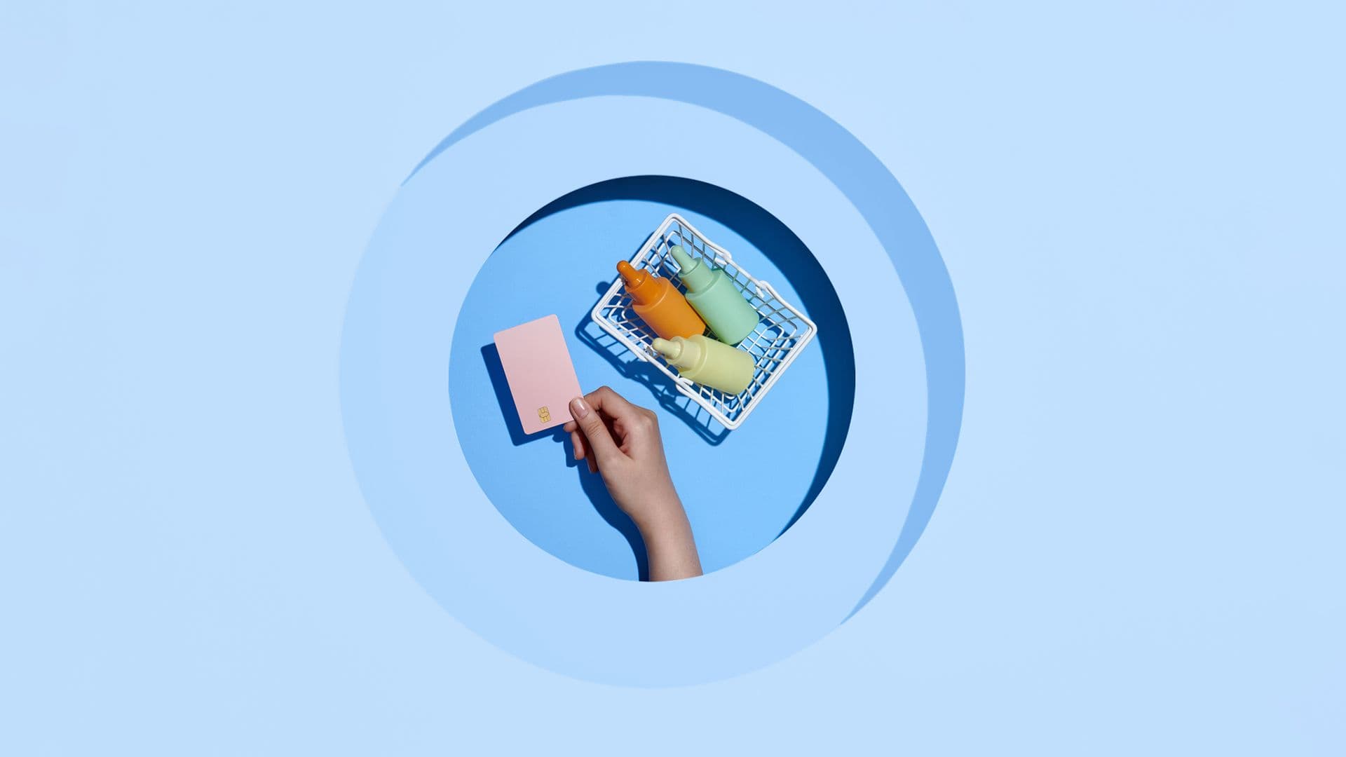 person's hand making a purchase