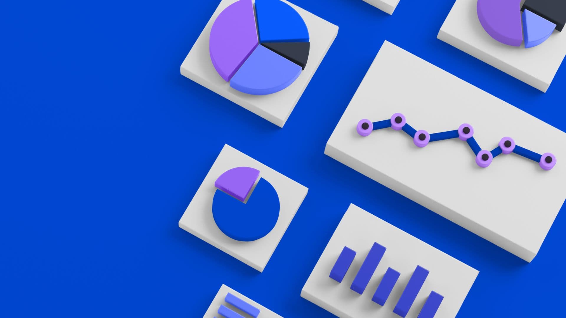 Colorful blocky charts suggesting a friendly way to get started with analytics