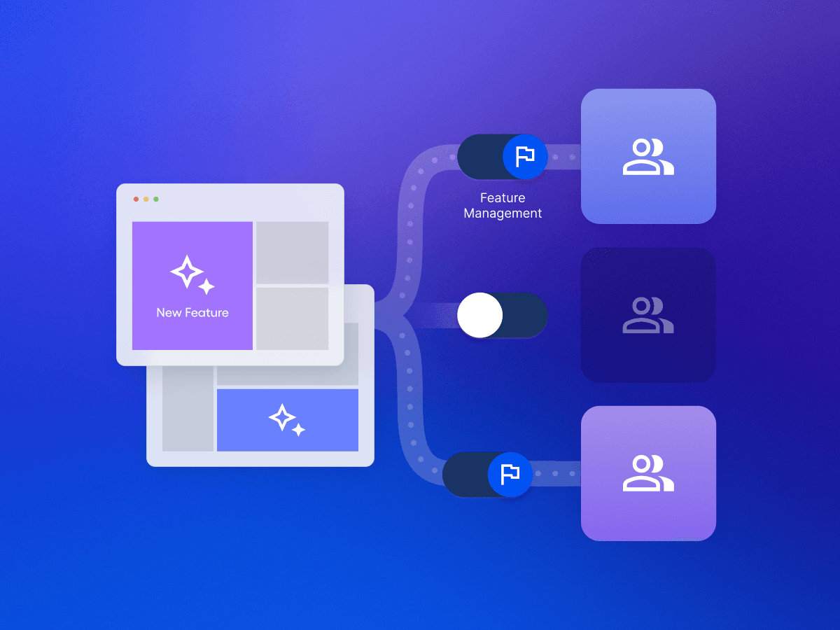 Feature development dashboard showing user behavior insights and analytics