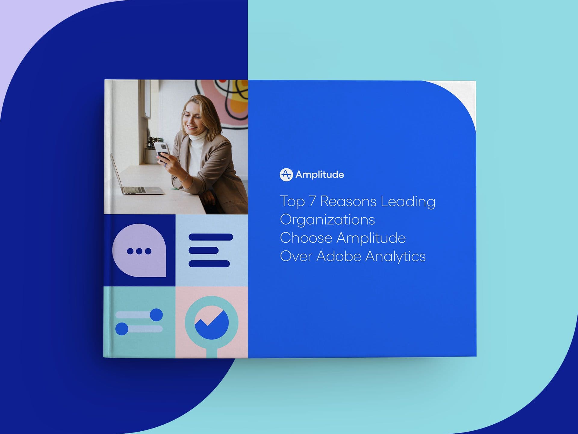 Image promoting Amplitude vs. Adobe Analytics guide
