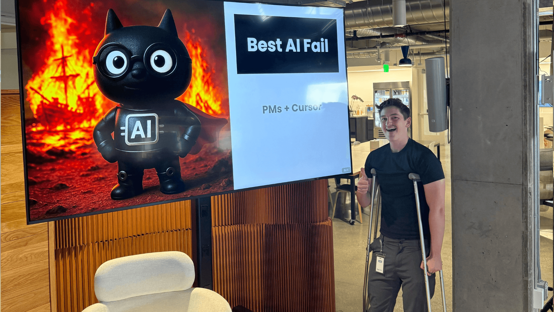Ampliteer receives the award for Best AI Fail at the end of AI Week