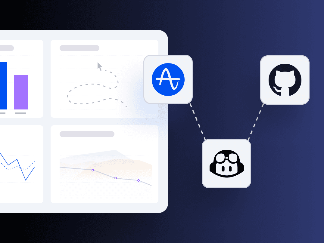 Amplitude and GitHub integration showing AI-powered product development workflow