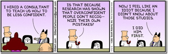 dilbert comic about dunning-kruger effect
