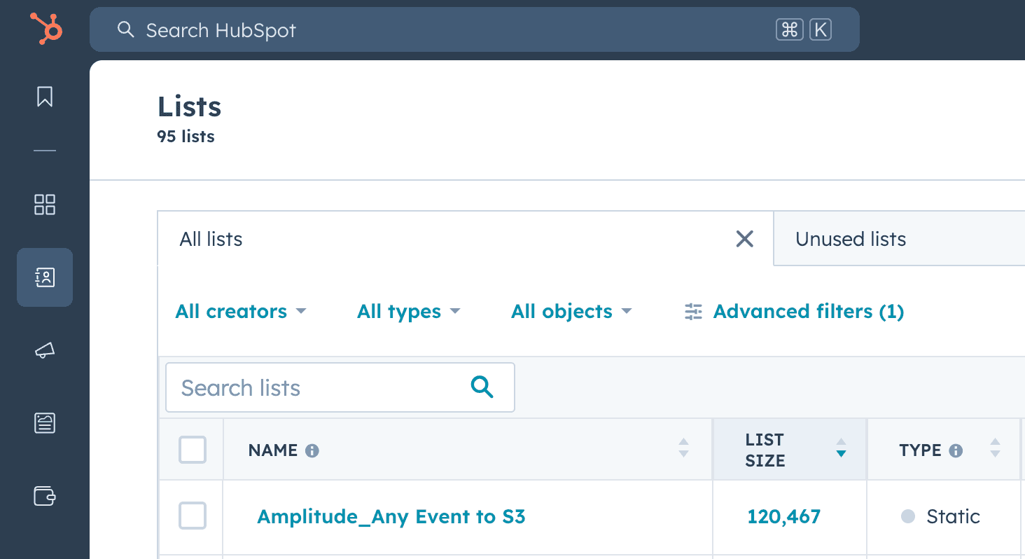 Amplitude cohorts to HubSpot Sync