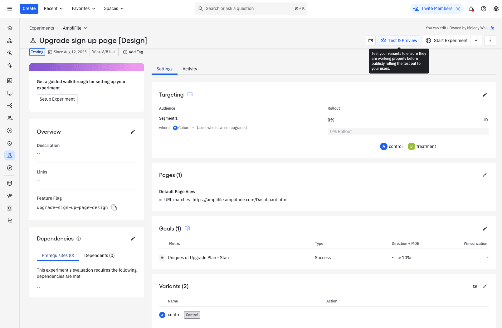 Web Experimentation: Test and Preview at Any Time