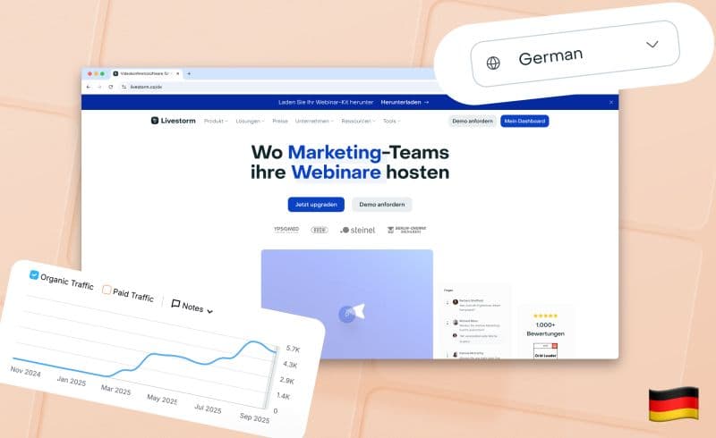 Livestorm localized into German