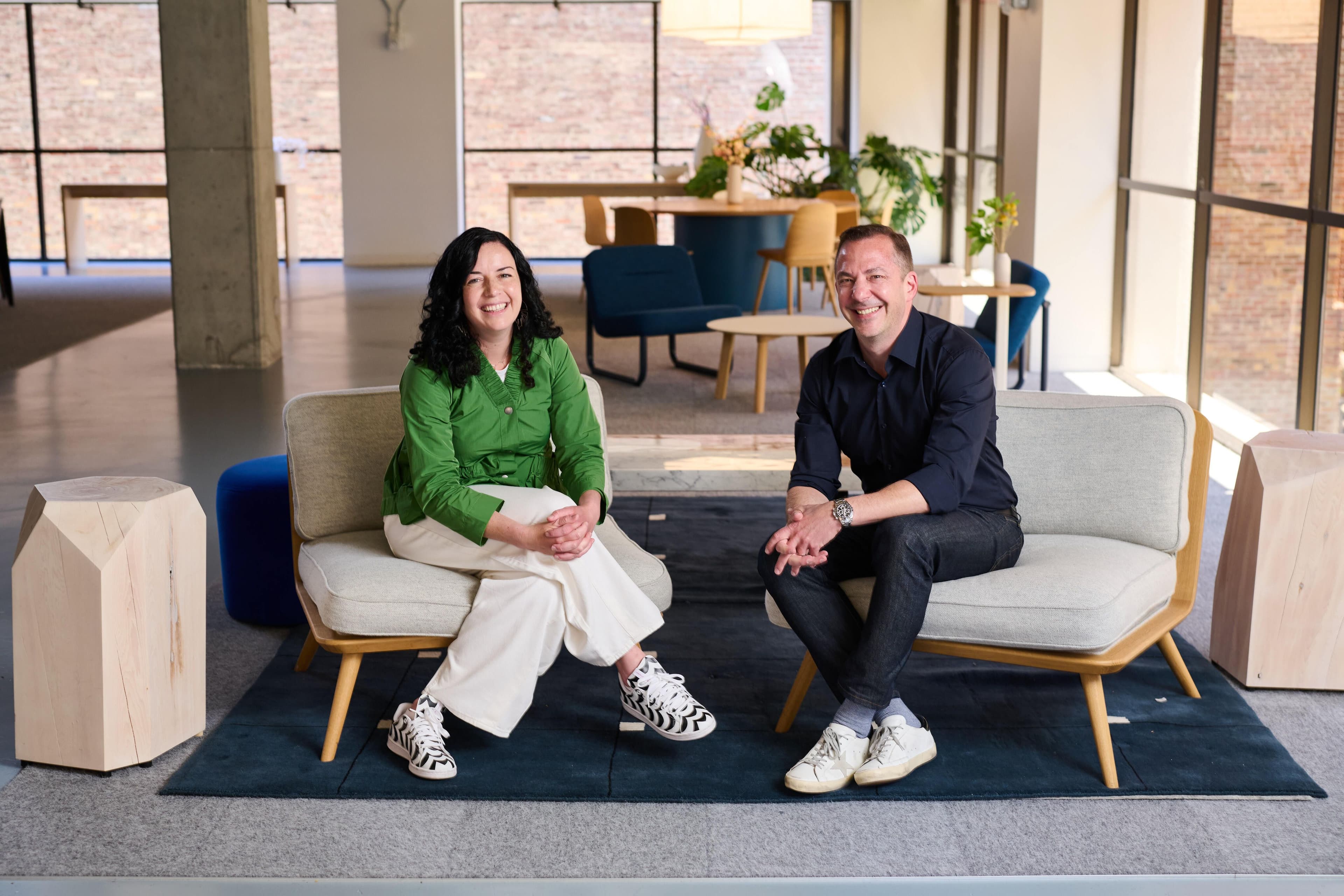 Yana Welinder, CEO and Founder of Kraftful (left) Francois Ajenstat, Chief Product Officer at Amplitude (right)