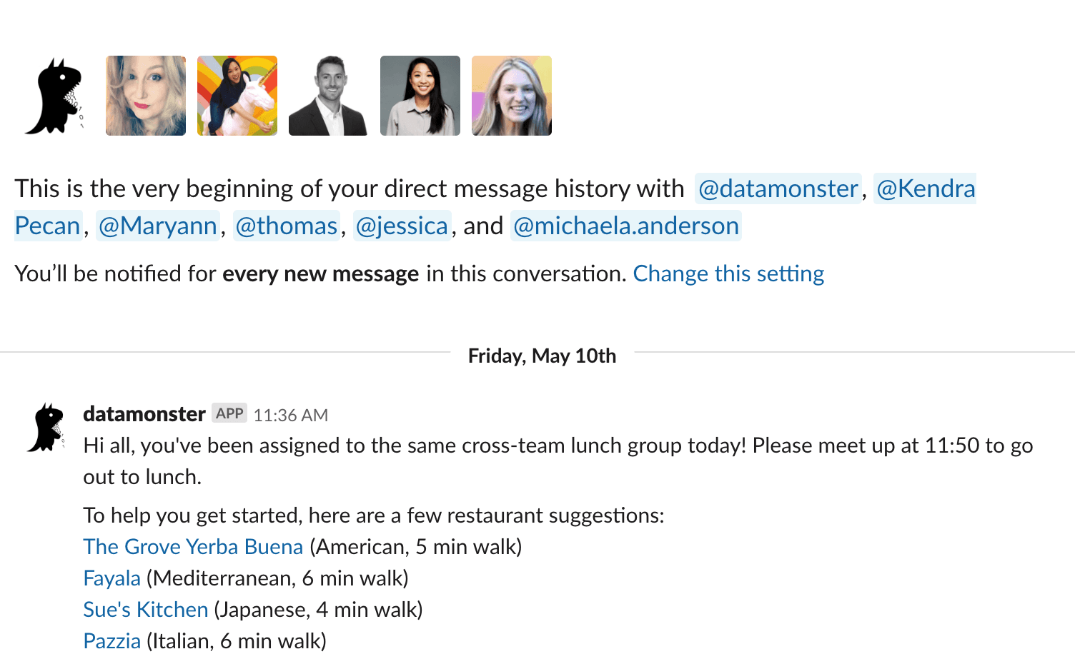 cross-team-lunch-example