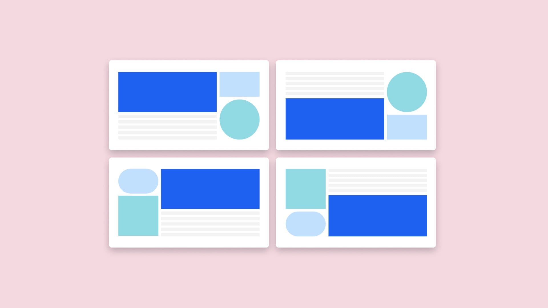 User experience layouts