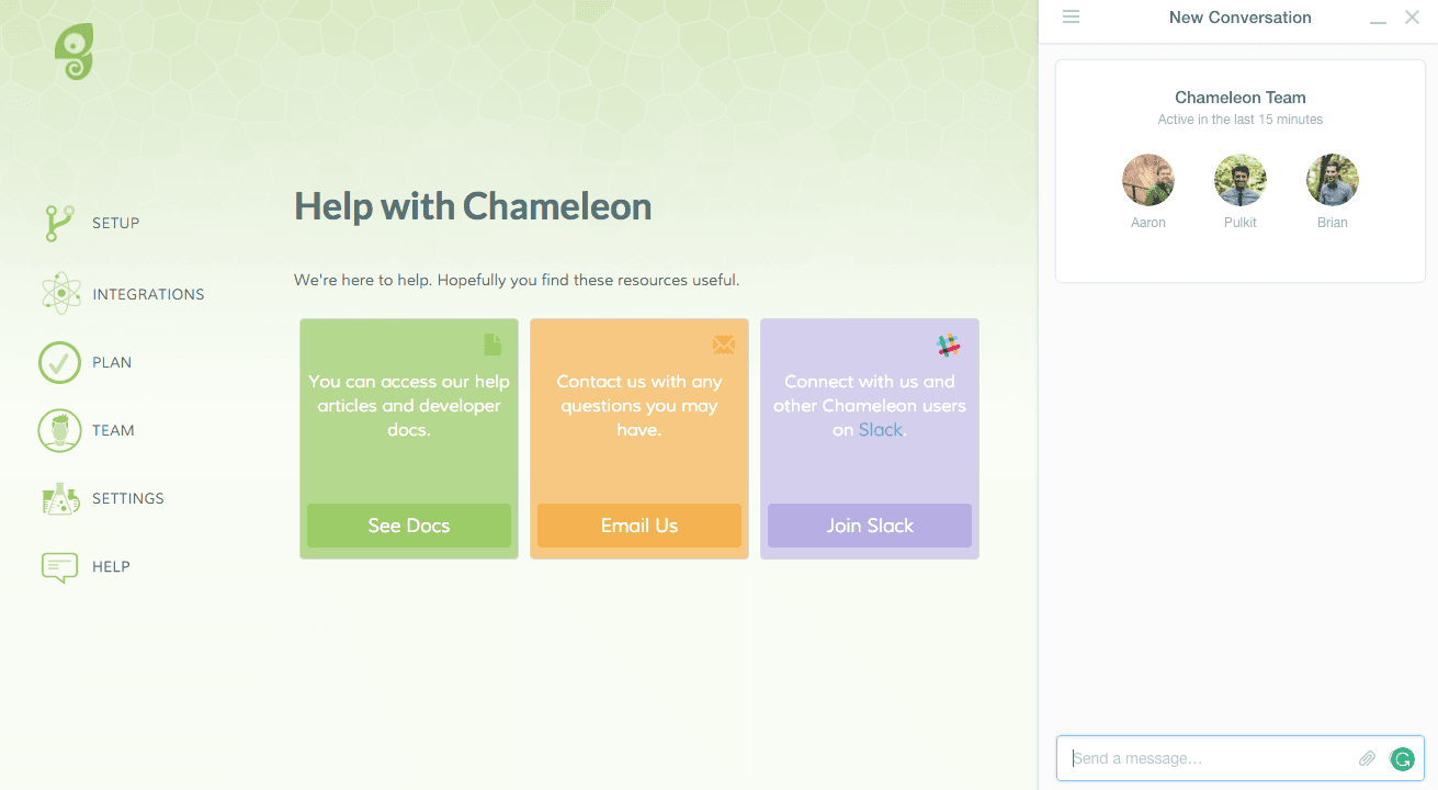 Intercom live chat customer support