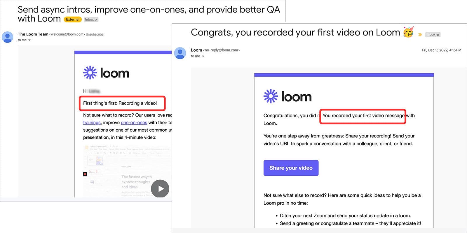Onboarding Loom Example