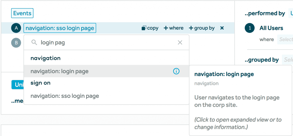 tooltips in Amplitude charts