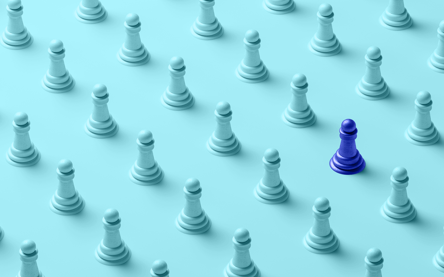Blue chessboard