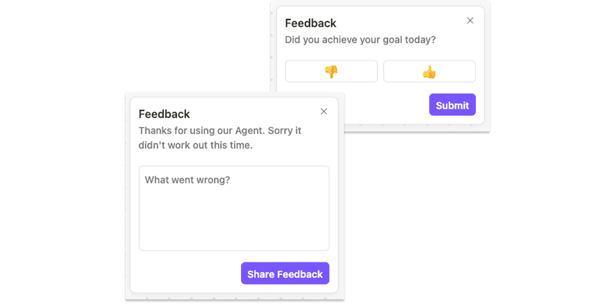 Feedback thumbs