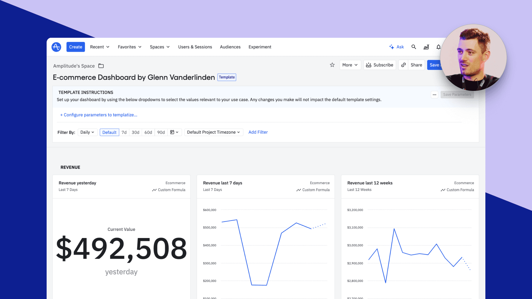 Dashboard by Glenn Vanderlinden Amplitude