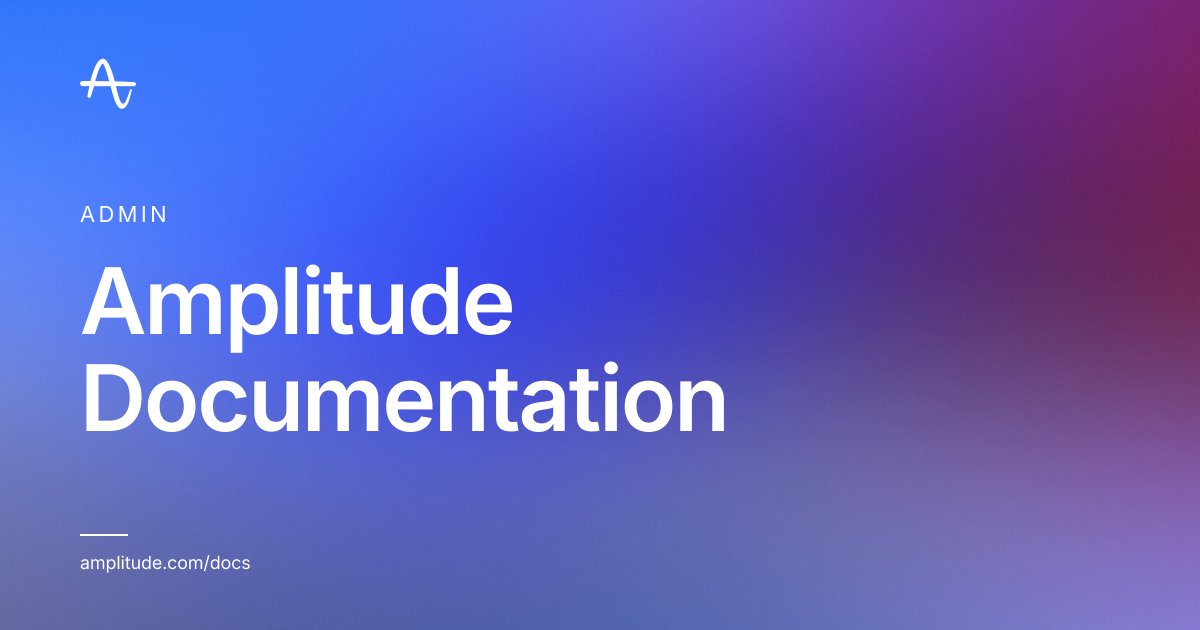 Audit log | Amplitude Docs