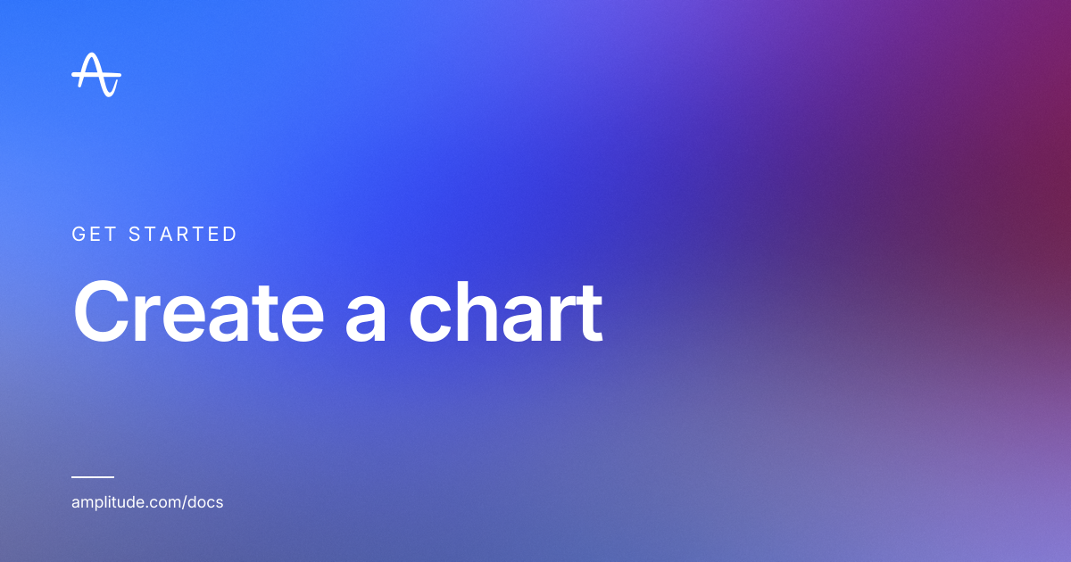 Create a chart | Amplitude Docs